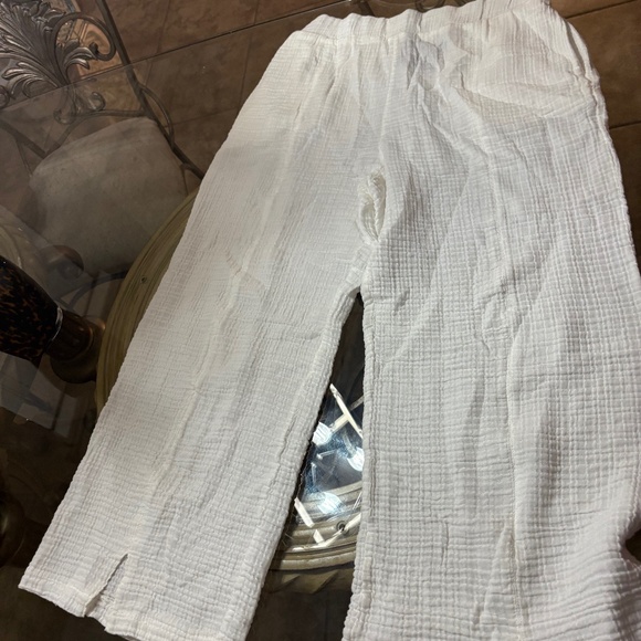 Kozan  White Gauze Pants - Picture 1 of 3